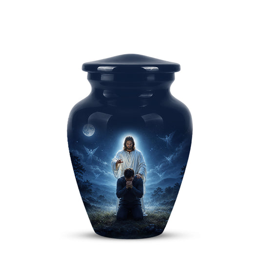 Jesus In Gethsemane Cremation Urn - Spiritual Urns To Tribute Ashes