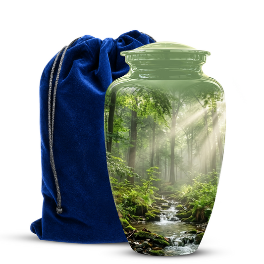 Forest Scenic Cremation Urn - Artistic Funeral Urns For Nature Lover's Ashes
