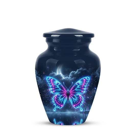Colorful Flying Butterfly Urn - Moonlight Memorial Urns For Mom Ashes