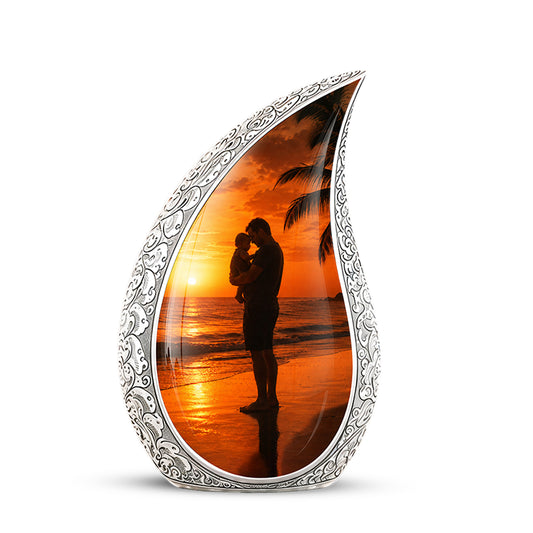 Custom Father Cremation Urn - Peaceful Tribute Memorial Urns For Dad