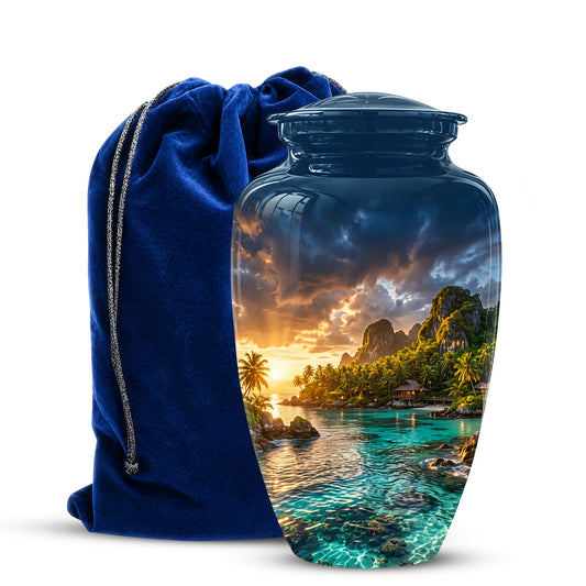 Beach Urns For Ashes - Sunset Scenic Memorial Urns For Nature Lovers