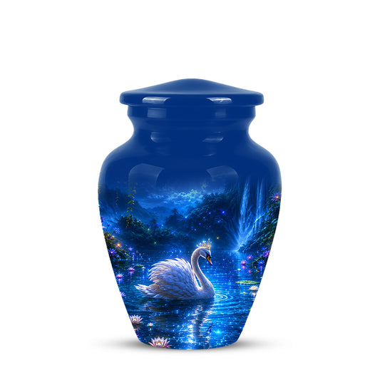 White Swan Memorial Urn - Custom Cremation Urns For Men & Women Ashes