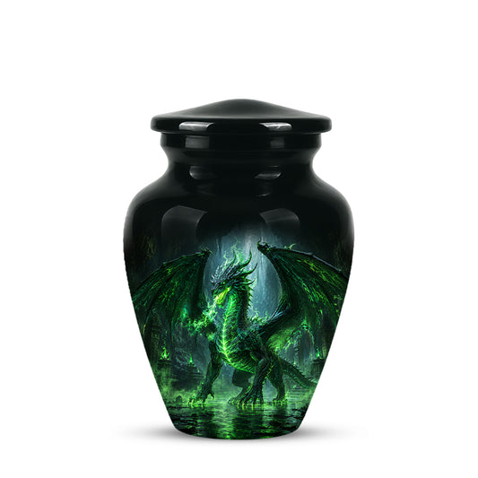 Dragon Themed Urn - Mythical Artistic Memorial Urns For Human Ashes