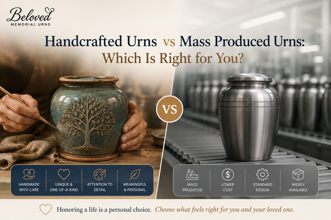 Handcrafted Urns vs Mass Produced Urns: Which Is Right for You?