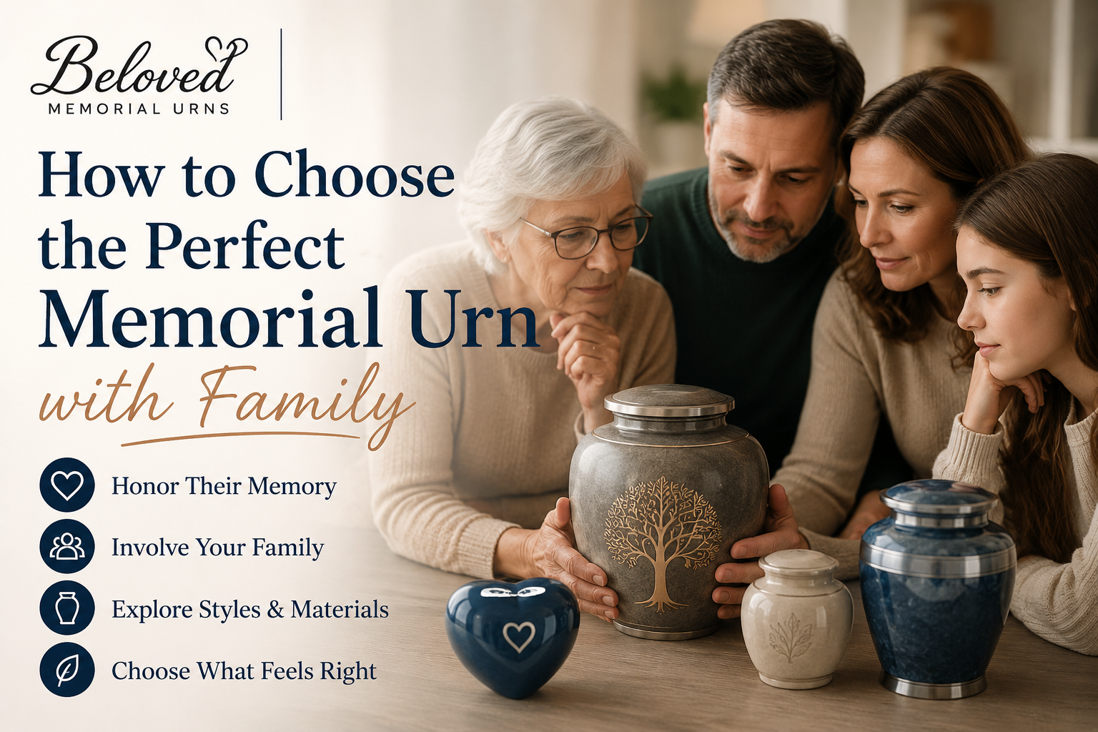 How to Choose the Perfect Memorial Urn with Family