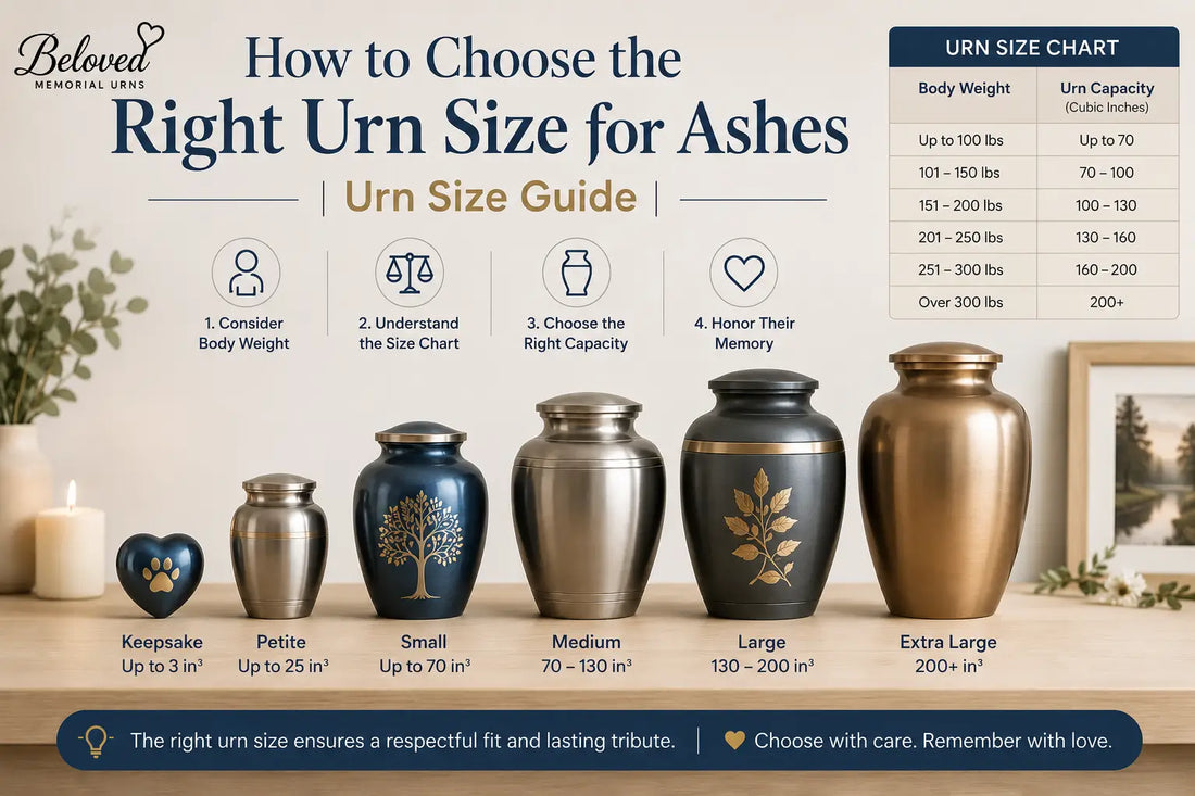How to Choose the Right Urn Size for Ashes - Urn Size Guide