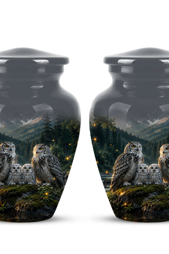 Owl Family Cremation Urn for Ashes – Beautifully Custom Memorial Urn