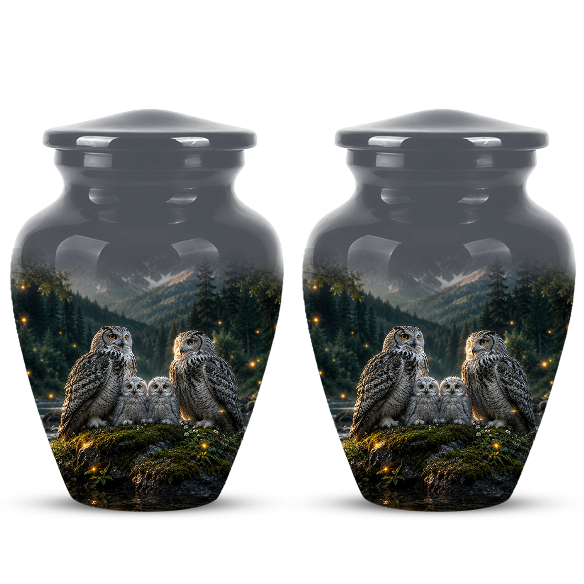 Owl Family Cremation Urn for Ashes – Beautifully Custom Memorial Urn