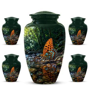 10 inch Large Urn with 4 Keepsake 3 inch