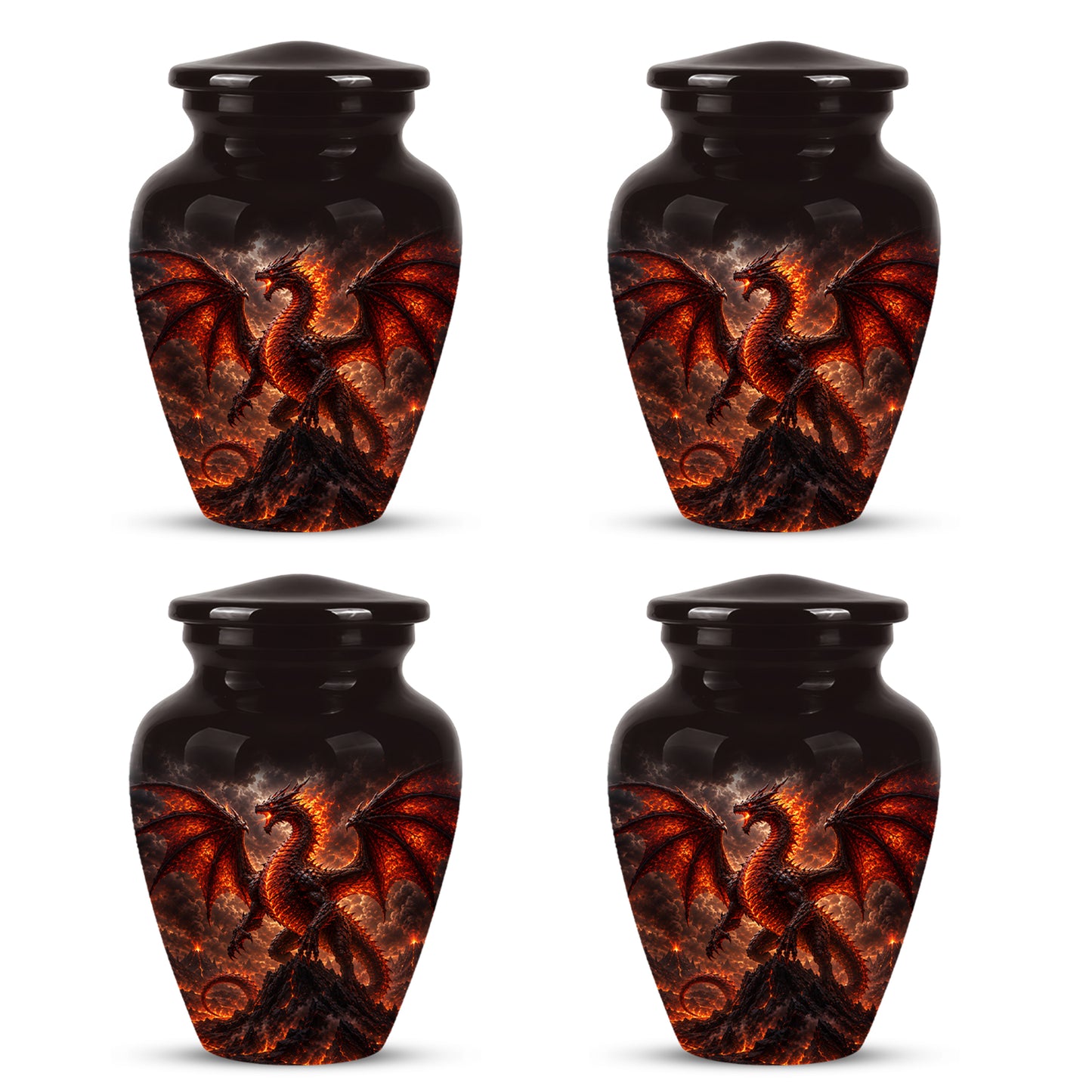 Dragon Fire Cremation Urn - Mythical Dragon Urn For Men & Women Ashes