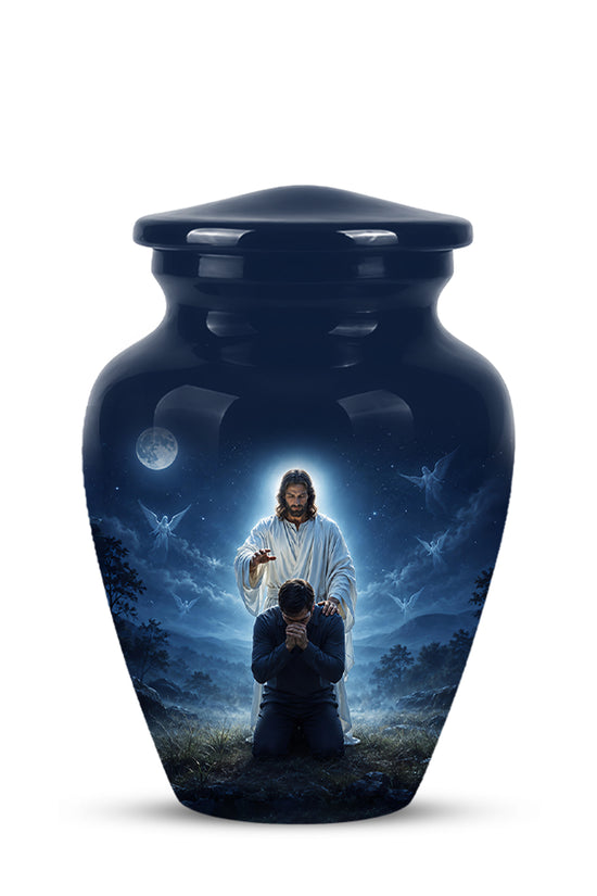 Jesus In Gethsemane Cremation Urn - Spiritual Urns To Tribute Ashes