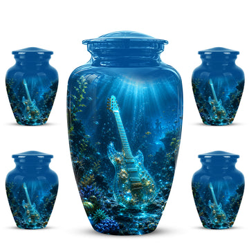 10 inch Large Urn with 4 Keepsake 3 inch