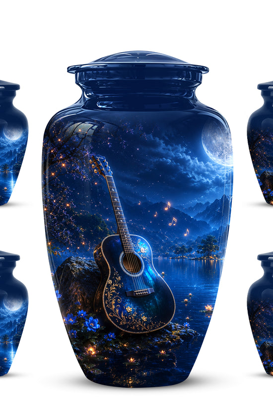 Acoustic Guitar Cremation Urn - Custom Guitar Urns For Human Ashes