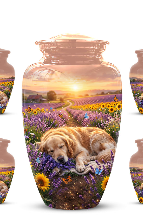 Golden Retriever Gog Memorial Urn - Personalized Pet Urns For Ashes