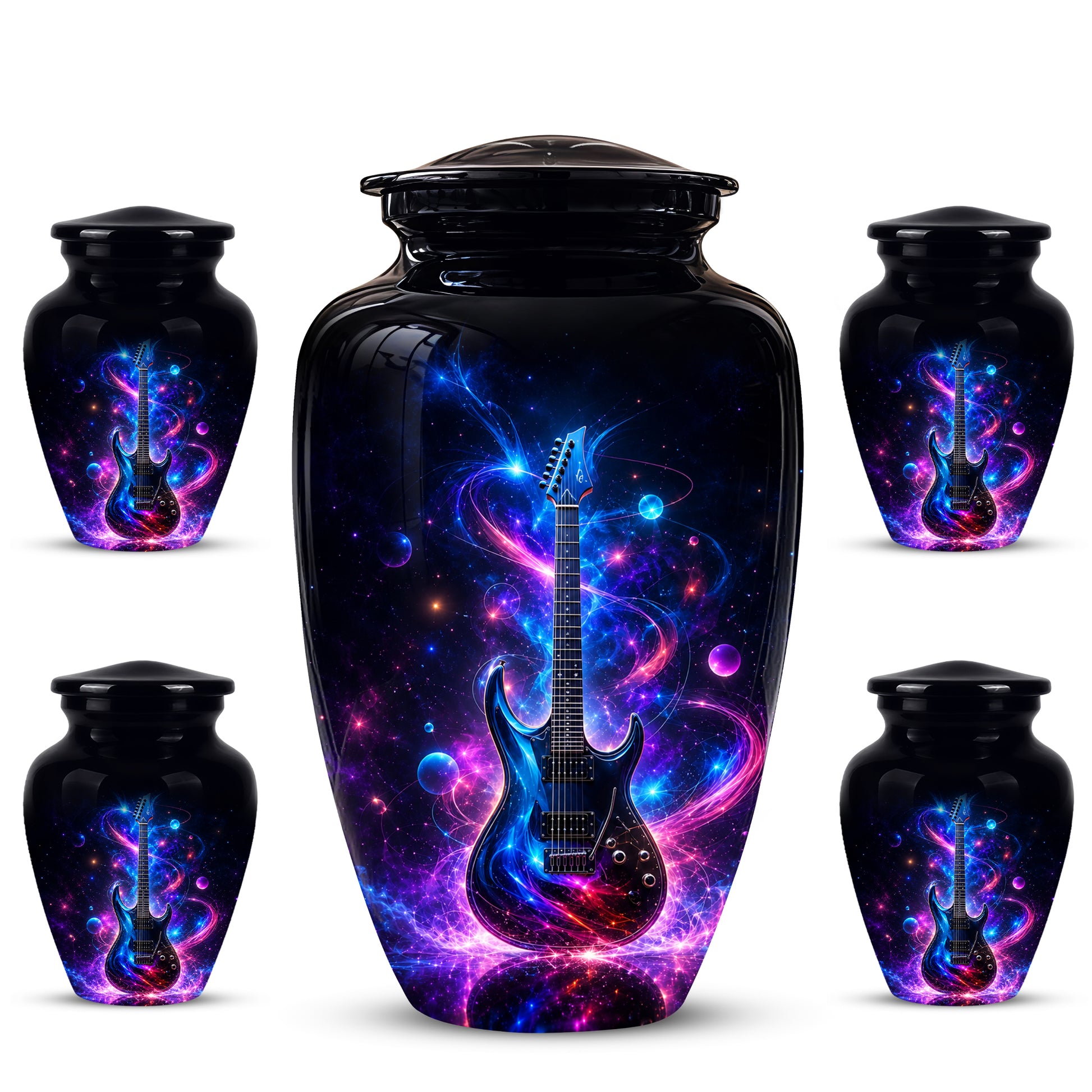 Electric Guitar Cremation Urn - Guitar Memorial Urns For Music Lovers