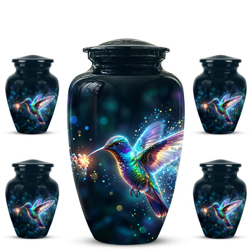 10 inch Large Urn with 4 Keepsake 3 inch