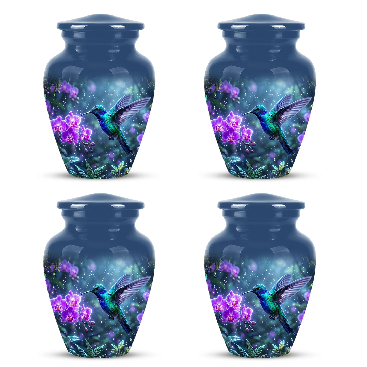 Celestial Hummingbird Cremation Urn - Beautiful Memorial Urns For Ashes