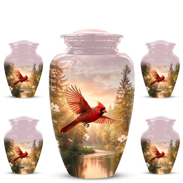 10 inch Large Urn with 4 Keepsake 3 inch