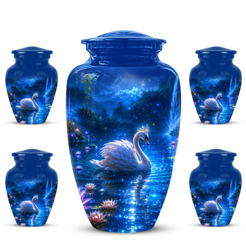 10 inch Large Urn with 4 Keepsake 3 inch