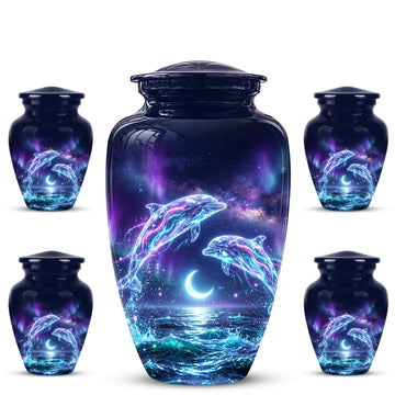 10 inch Large Urn with 4 Keepsake 3 inch