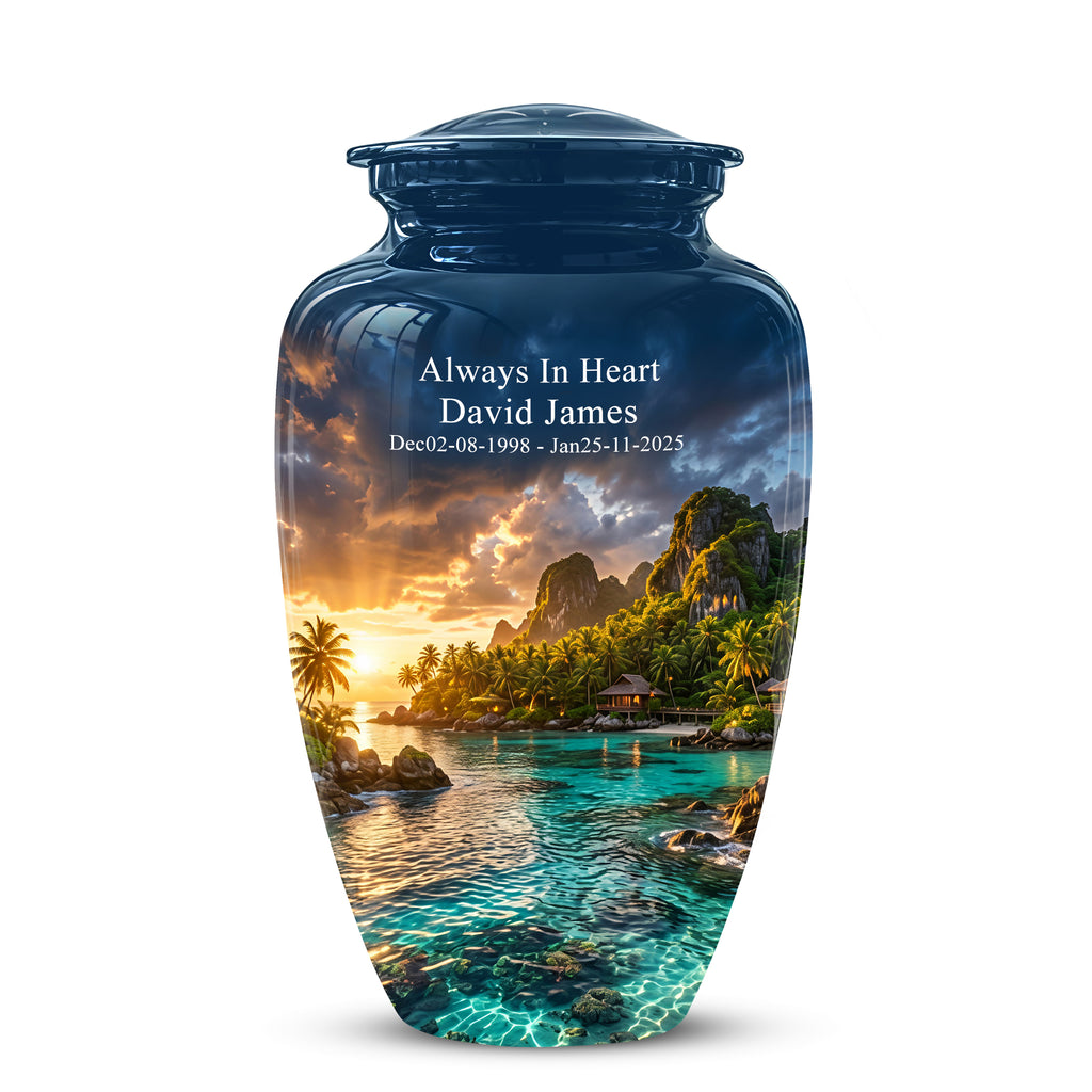 Beach Urns For Ashes - Sunset Scenic Memorial Urns For Nature Lovers
