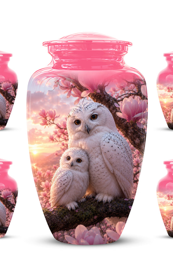 Owl Family Urn for Ashes – Elegant Cremation Memorial Urns For Humans