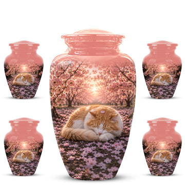 10 inch Large Urn with 4 Keepsake 3 inch