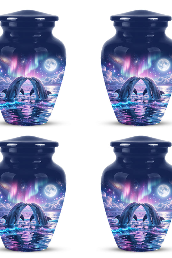 Twin Dolphin Memorial Urn - Beautiful Cremation Urns For Women Ashes