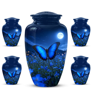 10 inch Large Urn with 4 Keepsake 3inch