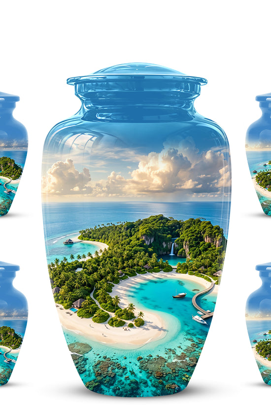 Beach Memorial Urns For Human Ashes - Custom Handmade Urns For Ashes