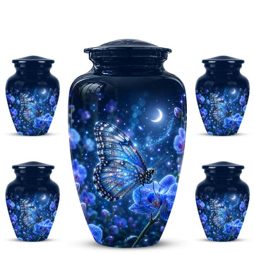 10 inch Large Urn with 4 Keepsake 3 inch