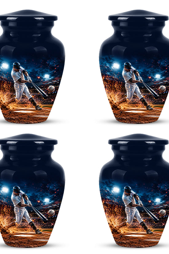 Elegant Baseball Funeral Urn - Decorative Burial Urns For Human Ashes