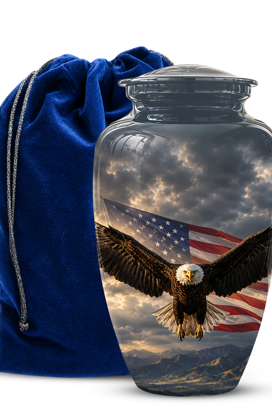 American Eagle Memorial Urn - Patriotic Burial Urns For Human Ashes
