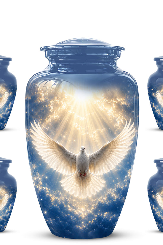 White Dove Cremation Urn - Beautifully Handcrafted Urns For Ashes