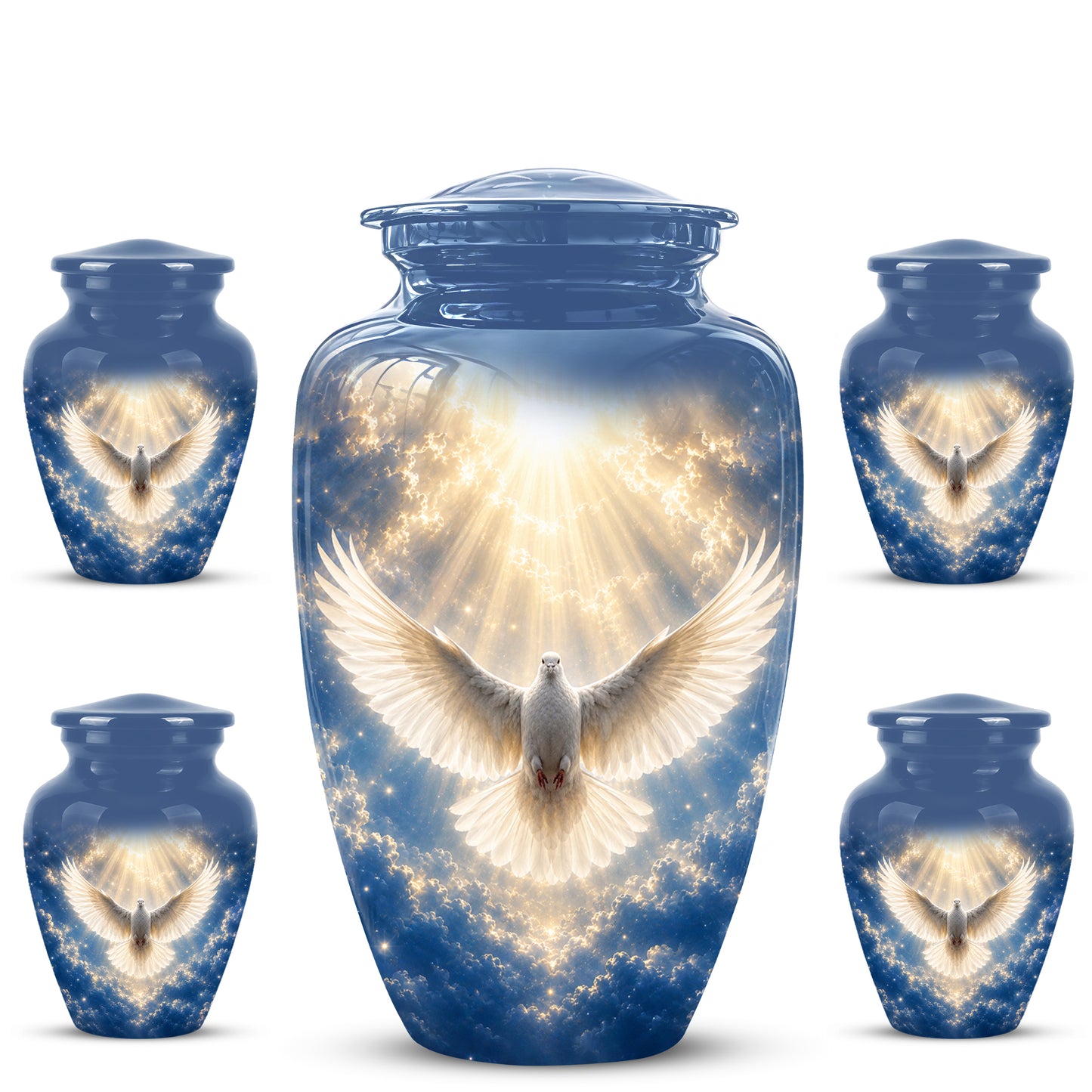 White Dove Cremation Urn - Beautifully Handcrafted Urns For Ashes