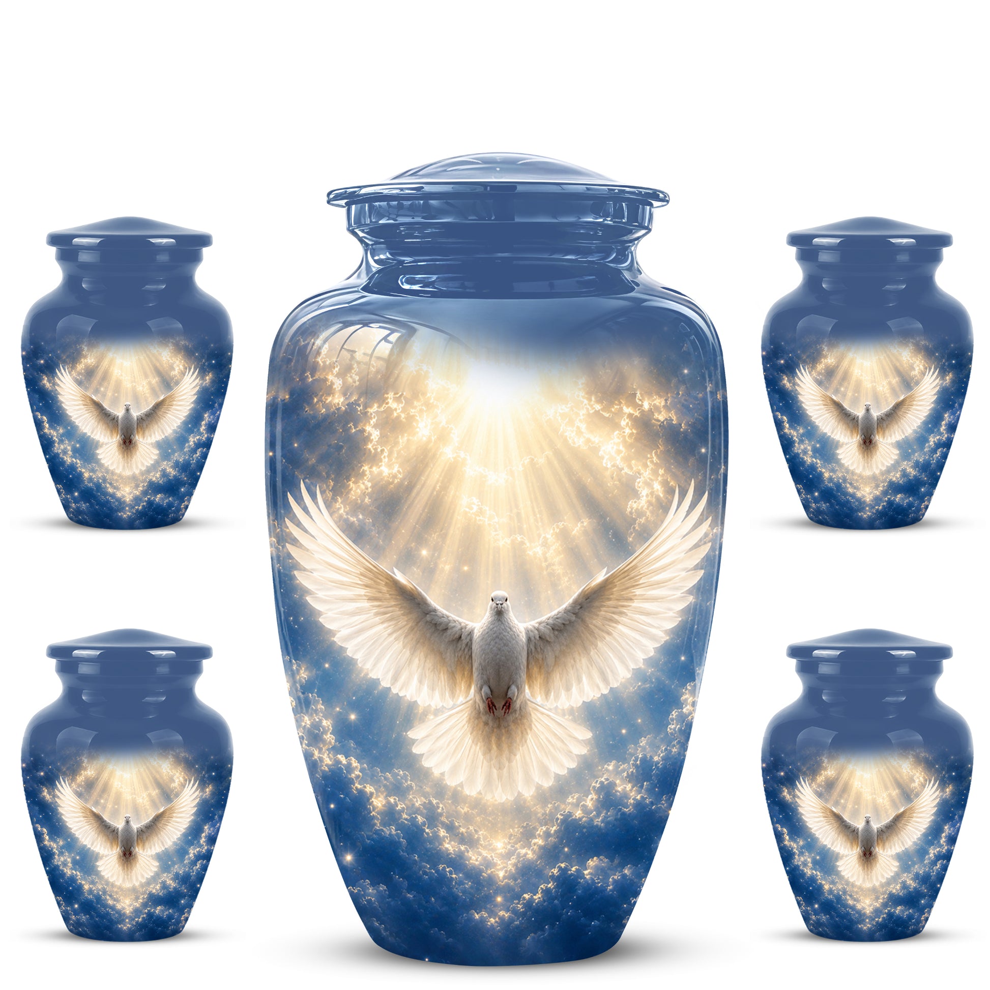 White Dove Cremation Urn - Beautifully Handcrafted Urns For Ashes