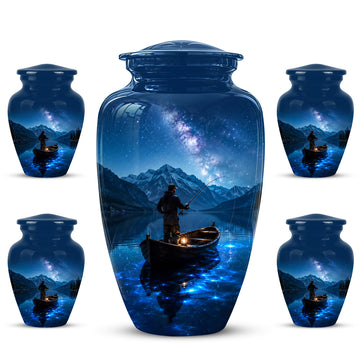 10 inch Large Urn with 4 Keepsake 3 inch