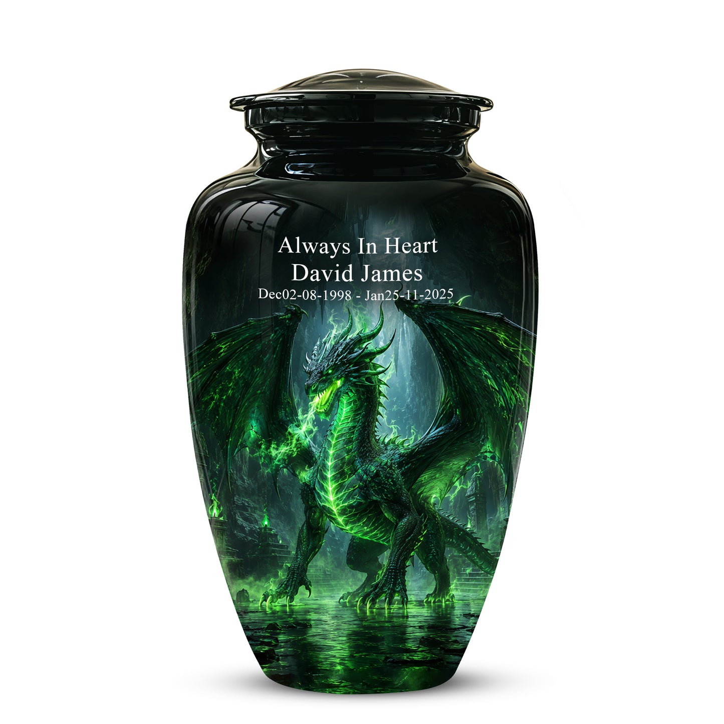 Dragon Themed Urn - Mythical Artistic Memorial Urns For Human Ashes