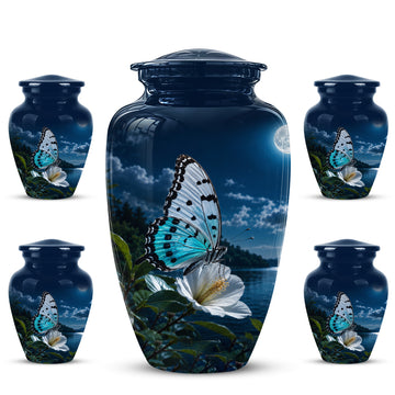 10 inch Large Urn with 4 Keepsake 3 inch
