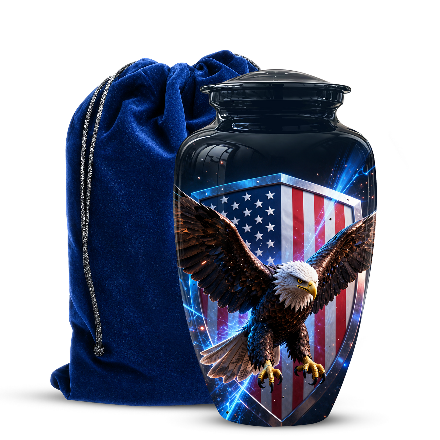 American Bald Eagle Memorial Urn - Personalized Funeral Urns For Ashes