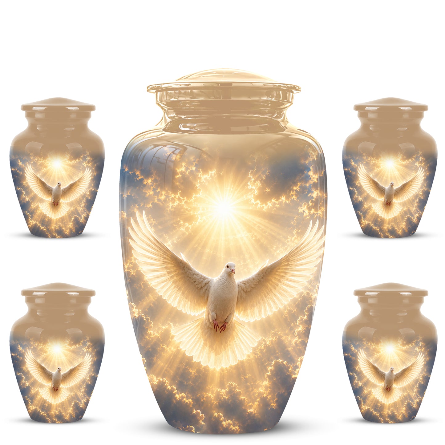 Flying Dove Cremation Urn - Custom Handcrafted Urn For Human Ashes