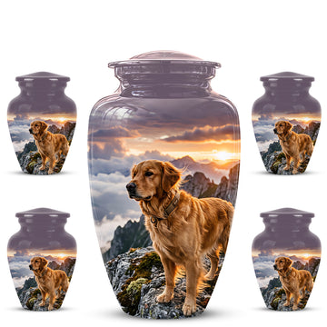 10 inch Large Urn with 4 Keepsake 3 inch