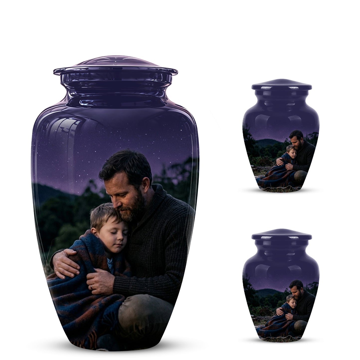 Father & Son Eternal's Love - Personalized Memorial Urns For Loved Ones Ashes