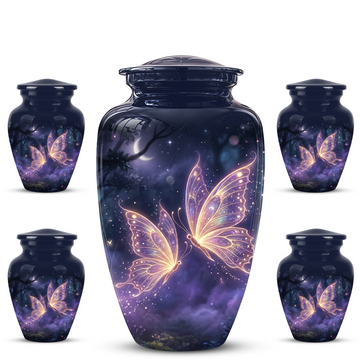 10 inch Large Urn with 4 Keepsake 3 inch