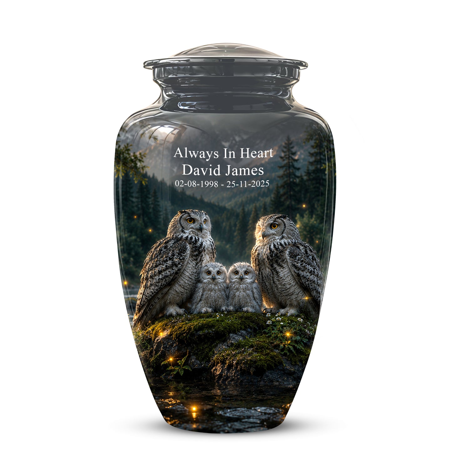 Owl Family Cremation Urn for Ashes – Beautifully Custom Memorial Urn