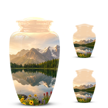 10 inch Large Urn with 2 Keepsake 3inch