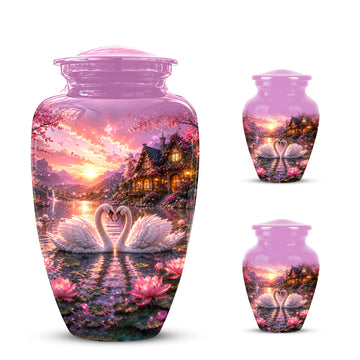 10 inch Large Urn with 2 Keepsake 3inch