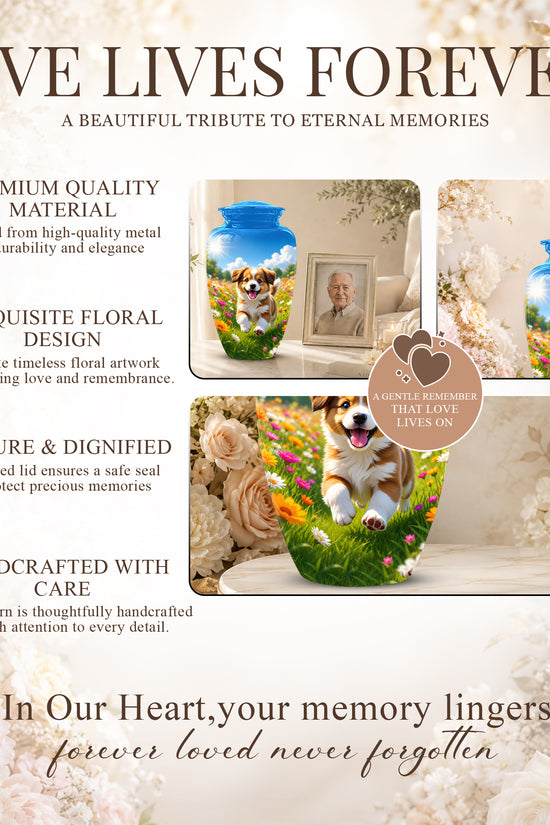 Personalized Dog Cremation Urn - Handcrafted Memorial Urns For Pet Ashes