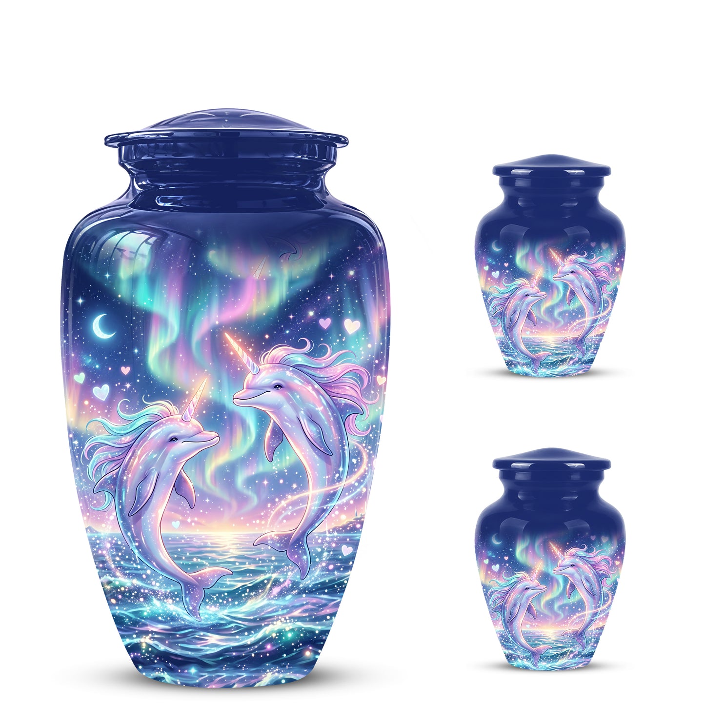 Baby Dolphin Cremation Urn - Personalized Artistic Urns For Human Ashes