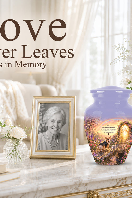 Rainbow Bridge Pet Memorial Urn – Personalized Urn For Dog & Cat